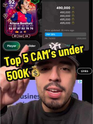 Who are you rocking at CAM? #foryoupage #foryou #fypシ #fyp #fifa #fifaultimateteam #eafc25 #fc25 #eafc25fut #eafc25ultimateteam #fc25ultimateteam #cincoreviews #ultimateteam #cincofifa #fifa25 #zyxcba #fifa25ultimateteam #viral #fifapacks #easports #easportsfifa #easportsfc #fifaultimateteam #futchamps #divisionrivals 