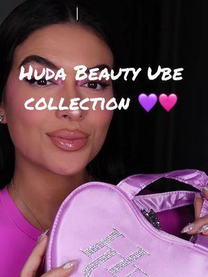 @Huda Beauty UBE COLLECTION WILL BE AVAILABLE ONLINE AND IN STORES ON JANUARY 10th💜🩷#hudabeauty @hudabeautyshop @Huda #hudabeautyubebirthdaycake #ube #ubebirthdaycake #newmakeup  #makeuptok #purple #hudabeautygiftedme #hudabeautyeasybake #electriclilac #easybakeube #latinascreate #contentcreators #prpackage  #pinktok #aesthetic #pinkaesthetic #2025makeuplaunch #grwmmakeup 