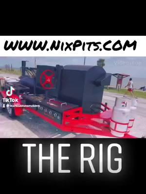 Custom built BBQ SMOKER TRAILER WWW.NixPits.COM #custompitbuilder #builttexastough #bbq #worldwidedelivery #NixPits #texasbbq 