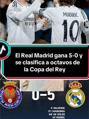 #greenscreen el Real Madrid gana 5-0 y se clasifica a octavos de la Copa del Rey #futbol #realmadrid #negreira #