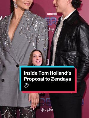 #TomHolland popped the question to #Zendaya over the holidays! Here’s everything we know about the couple’s #engagement so far. 🥰✨ #Wedding #Proposal #SpiderMan #Challengers #TheCrowdedRoom #GoldenGlobes 