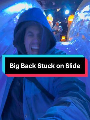 When Your Big Back Gets Stuck on the Ice Slide ❄️😂 Tried the ice slide at the ICE! exhibit at Gaylord Palms, and let’s just say… my back had other plans. 😅 Sliding down a frozen masterpiece sounded fun—until I got stuck! 🧊💀 Watch me turn a smooth ride into the ultimate comedy moment. Who else can relate? #iceatgaylordpalms #bigbackproblems #slidefail #winterwonderland #holidaylaughs #GaylordPalmsAdventures 