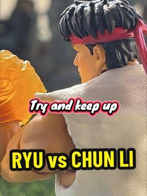 Ryu Vs. Chun Li #action #actionfigures #streetfighter #StreetFighter6 #fyp #ryu #chunli #fyp #like #follow #share 