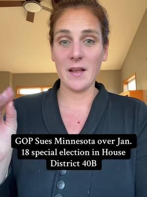 Jan. 6th, 2025: Minnesota GOP sues Minnesota over Governor Walz setting House District 40B special election date for Jan. 18th. #minnesota #mn #foryoupage #mom #workingmom #dfl #gop #politics 