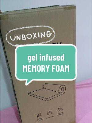 20% off | Sink into this gel infused, memory foam topper #asmr #unbox #memoryfoam #mattresstopper #backpain #sleepwell #wanderon #comfybed #wanderon 