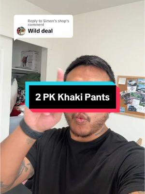 Replying to @Simon’s shop 2 pack fleece lined khakis for $30 #khaki #khakis #pants #tiktokmademebuyit #tiktokmarketplace #TikTokShop 