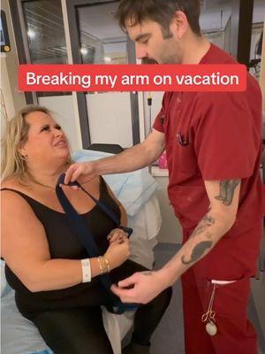 Added “breaking my arm” to my list of travel worries🫠 #brokenarm #amsterdam #deltaone #vacationgonewrong #foreignhospital #amsterdamtravel #travel #brokenbone 