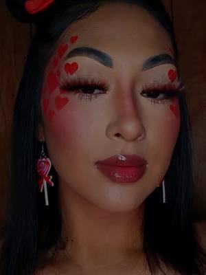 #valentinemakeup #heartmakeup 