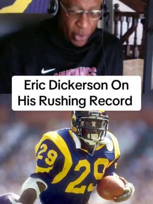 Eric Dickerson on his rushing record still standing after the Eagles sat Saquon Barkley 🏈 . #ericdickerson #rams #eagles #saquonbarkley 