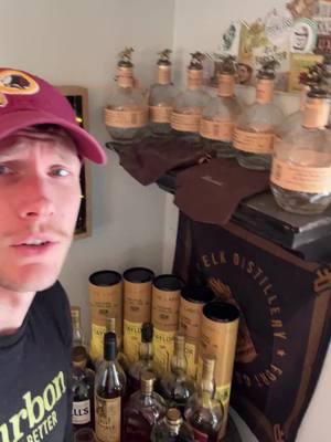 Updated on the tater collection of blantons. Answering some of the questions I got. #2025 #bourbontiktok #allocatedbourbon #bourbon #buffalotrace #blantons #bourbonhunting #collection #whiskey 