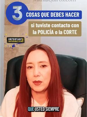 #3cosas #debeshcer #policia #cortedeinmigracion #EEUU #US #inmigrantes #latinos #hispanos #importante #fyp #atencion #foryoupage #parati #foryou #inmigrandoconkathia #abogadaKathia #KathiaQuiros #KQ #migrantes #inmigracion #medetuvolapolicia #record 