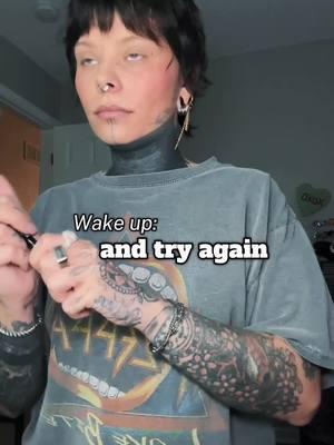 Keep goin. #fy #fyp #foryou #foryoupage #dontgiveup #keepgoing #keepgoingdontstop #shorthairgirl #shorthairstyle #tattoos #girlwithtattoos #motivation 