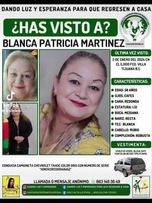 My aunt has been missing since January 2 help us find her please share & repost & if anyone knows anything please call the number on the photo #tijuana #mexico #ffyppp #fyppppppppppppppppppppppp #fyp 