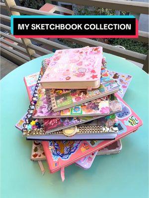 I love sketchbooks more than I love sketching 🤓📚 #sketchbooktour #royaltalens  #artcreationsketchbook #artistproblems #stickerart #stickerlover #sketchbookspread #illustration #artsupplies #drawing #doodle #fyp