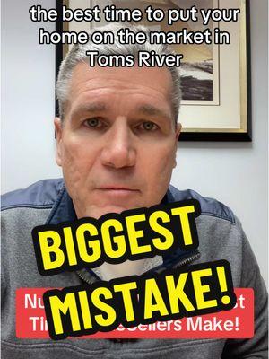 Number ONE Mistake I see first time home-sellers make in Toms River, NJ! #tomsriver #homeowner #homeseller #housingmarket #realestate 