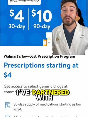 #WalmartPartner As a pharmacist, I love the Walmart App because it makes refilling prescriptions so easy! And with affordable prices on their prescriptions (many starting at just $4 for a 30 day supply) it's a no brainer why I recommend patients to use Walmart Pharmacy. Be sure to stop into your local Walmart or download the Walmart app today to learn more! #pharmacy #pharmacist #pharmacytechnician 