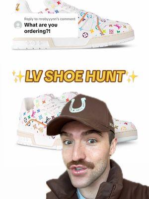 Replying to @rrrobyyynn trying not to panic (actively panicking) @Matthew Stevens your luck is insane 😂#lvmurakami #storytimes #sneakerhead #takashimurakami #lv #luxurytiktok #sneakertok #shoelover #greenscreen  