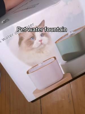 Hopefully she likes this little water fountain #petwaterfountain #catwaterfountain #catwaterdispenser #giftguide #tiktokshopnewyearnewaura #mademyyear #fashionlookbook 