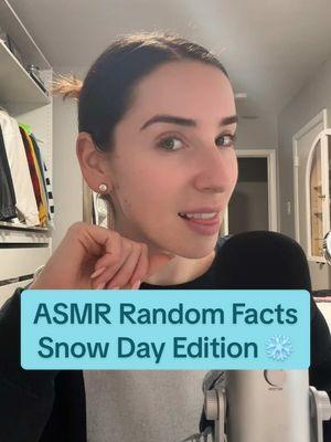 I’m sorry who is out here calling dirt and snow mixed together- ‘snirt’ lolol #asmr #snowday #snowstorm #randomfacts #asmrreading #whisperingvideos #relaxing #blueyetimic #chattyasmr #crispwhisper 