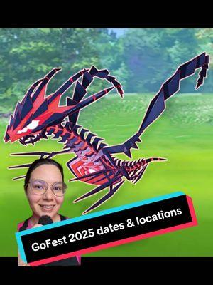 GoFest dates and locations have been announced! Will you be attending an in person GoFest this summer? #pokemon #pokemongo #poketok #tiktokgaming #pokemongoevent #pokemongodaily #shinypokemon #pokemonnews #pokemongotips 