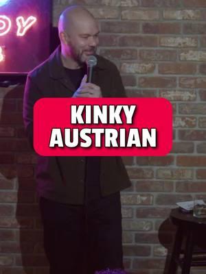 Austrian misinformation. 🇦🇹💦 📣 My new special BOLO premieres at YouTube/MattRuby on Jan. 9 at 7pm EST. Join the watch party online. Or stream it NOW at @punchuplive for $4. Link in bio. #crowdwork #comedy #comedian #standup #standupcomedy #standupcomedian #austria #austrian 