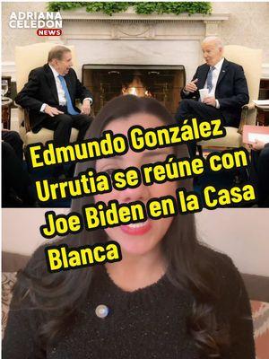 Edmundo González Urrutia se reúne con Joe Biden en la Casa Blanca. #edmundo #joebiden #venezuela #nicolasmaduro #tiktoknoticias 