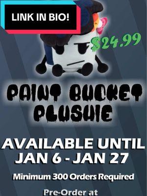 THE PAINT BUCKET PLUSHIE IS NOW AVAILABLE FOR PREORDER! LINK IN BIO! #anosimbib #animation #plush #advertisement #astosimbib #fyp 