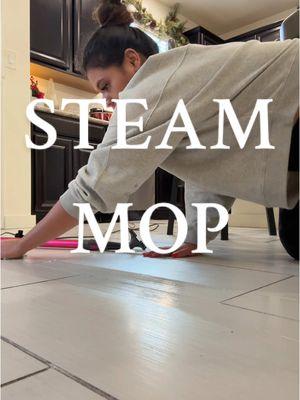 Clean my grout with me with this steam mop I found on TikTok shop #steammop #groutcleaning #grout 