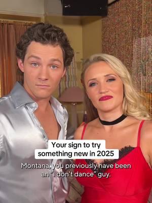 New year, new you! You, too, could become a tangoin’ son of gun in 2025 (with or without a dance double)! 🕺🕺#gmfm #georgieandmandy #youngsheldon #dance #tv #montanajordan #emilyosment 