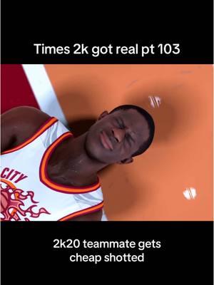 2k20 teammate gets cheap shotted #nba2k #NBA #basketball #2k25  #2k24 #2kcommunity #tweaker #nba2k25 #2k #ronnie2k #ronnie #nbacommunity #mycareer #myplayer #cutscene #2kfans 