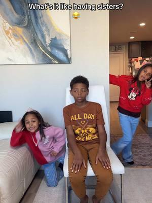 Growing up with 3 sisters… what’s that really like? 😂 Endless drama, zero privacy, and way too much hair everywhere! #SiblingLife #BrotherProblems #FamilyChaos #SistersBeLike #GrowingUpWithSisters #FamilyDrama #NeverADullMoment