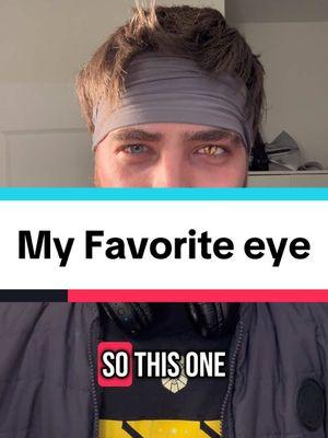 Replying to @Napkinspice This is my favorite eye #oneeyegang #witcher #sharingan #thor #anime #berserk #terminator #prosthetic #blind #videogamecharacter #cosplay #naruto 