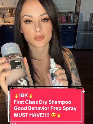 I will never not have these 2 products! Thank you @Loren Rosko 😍 I AM IN LOVEEE! #igk #igkhair #igkgoodbehavior #igkfirstclassdryshampoo #igkfirstclass #FYP #ViralVideo #Trending #Viral #ViralChallenge #InstaGood #ExplorePage #MustSee #Lol #NewTrends #tiktokmademebuyit #ShopNow #MustHaves #TrendingProducts #Unboxing #ProductReviews #GiftIdeas #BestFinds #OnlineShopping #HotDeals #ttsacl #TikTokShopHolidayHaul #FallDealsForYou #TreasureFinds #ViralProducts #TrendingNow #ShopSmall #SuperBrandDay #OPositivSuperBrandDay #CookingWithCosori #CozyCountdown #POP4LIVE #TikTokShopNewArrivals #TTSDelight #GiftGuide #TikTokShopBlackFriday #TikTokShopCyberMonday  #NewYearNewAura  #Fashionlookbook #ElectronicsWeek #MySuperMoments