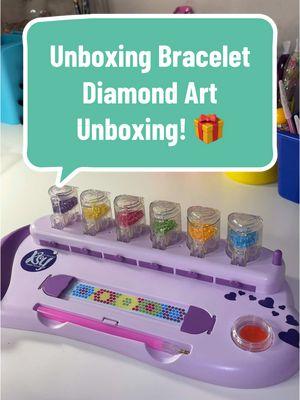 It’s Unboxing time!! It’s so creative to have a bracelet diamond art kit!! 🎁✨🎨 #diamondartwithave #viral #diamondpainting #diamondart #diamondartkit #fypfyp #unboxing 