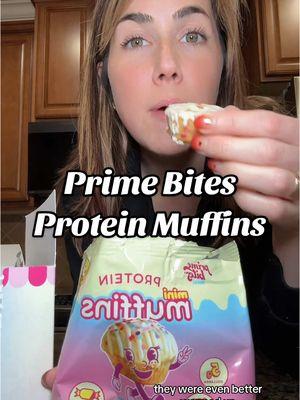 Trying @Prime Bites Protein Snacks protein mini muffins! #primebites #proteinmuffins #protein #proteindesserts #proteinsnacks #TikTokShop #tiktokshopping  #tiktokfinds  #spotlightfinds  #NewYearNewAura 