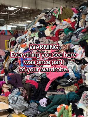 Imagine climbing this clothing mountain tho…#recycling #trashie #takebackbag #Sustainability #decluttering #donation #secondhand #secondhandfashion 