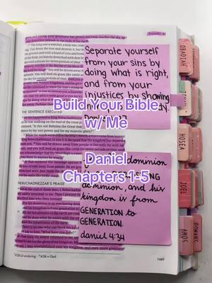 Build Your Bible w/ Me | Daniel 1-5 | #Bible #Biblesupplies #Christian #BibleOrganization #BibleStudy #BuildYourBible #Daniel #MorganWallen 