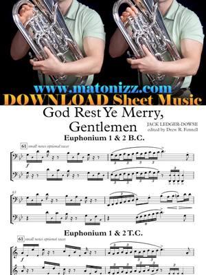 NEW 🤯 CRAZY 🤯 DUET #euphonium #godrestyemerrygentlemen #virtuoso  #technique #sheetmusic #classicalmusic