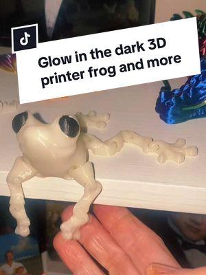 Enjoying my 3D printer figures. I just love them. Glow in the dark frog. Thank you for my figures! #3dprinting #3dprint #3dprintinglife #3dprinted #3dfigure #foryoupage #lovemycollection #tiktokmademebuyit #tiktokshopnewarrivals 