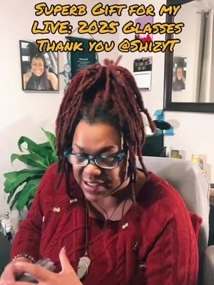 ShizyT, thank you for this wonderful Gift sent in my LIVE! I'll cherish this moment forever.@ShizyT #livegift #2025glasses #thankyou #liverecap #evetheempath333 #livereadings #tarot #oracle #divination #222 #555 