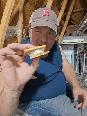 Attic Furnace Smores #comedy #hvactechnician #hvac 