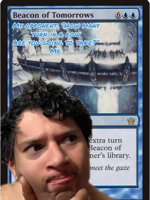 One of the many ways to get infinite turns in mtg. #mtg #magicthegathering #mtgblue #mtgblueplayers #invasionofarcavios #beaconoftomorrows #♾️  #infinite #infinitecombo #releasethekraken #jacksparrow #piratesofthecaribbean #100souls #davyjones #davyjoneslocker 