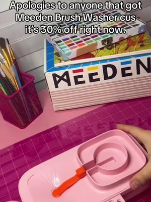 🎨 Foldable, functional, fabulous! Upgrade your painting setup with the Meeden Brush Washer. 🌟🖌️ #ArtLife #BrushWasher #WatercolorMagic #tiktokmademebuyit #tiktokshopholidayhaul #newyears #newyearnewmio 