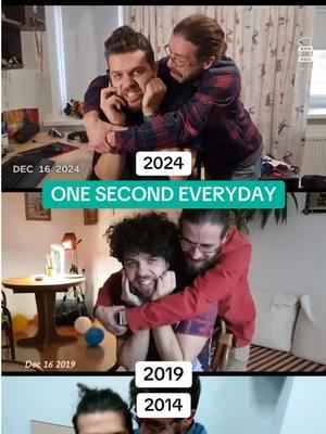 10 years of memories, recreated to perfection!🤩 Special shoutout to 1SE user, Dan, or @/eguada on Instagram, for this submission and his dedication to the 1SE game!👏 #1se #1secondeveryday #transformation #2024 #videojournal