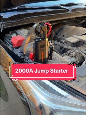 I’m so glad we had the 2000A jump starter this morning! What a life saver! Get yours today! #jumpstarter #jumperstarter #ax2000 #jumpstart #2000amp #jumpstartyourcar @AsperxUS @AsperX_official 