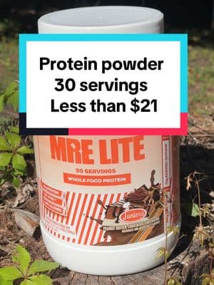 MRE Lite protein powder - 30 servings - 24g protein - 2g sugar - 140 calories #mrelite #protein #proteinpowder 