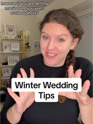 ❄️ Winter Wedding Tips ❄️ If you want outdoor photos, so do I! But let’s make it fun and enjoyable for you!  That means, let’s be prepared:  1. Wool socks. 2. Hand Warmers  3. Wool Lined Leggings / Long Underwear  4. Winter Boots  5. Transportation you can hop in and out of to warm up Let me know if I missed anything or you have questions!  #weddingphotographer #grandrapids #grandrapidsmi #grandrapidsmichigan #winter #winterwedding #wool #michiganweddingphotographer #bride #groom #weddingtok 