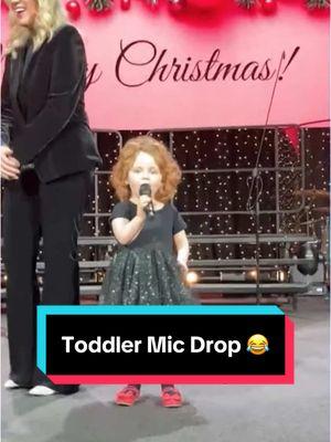 She said what she said! 😂🎤 #kids #toddler #holiday #kellyclarkson 