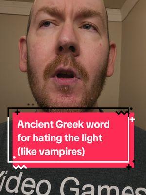 Ancient Greek word for vampires. #ancientgreek #languagetok #vampires #nosferatu #nocturnal 