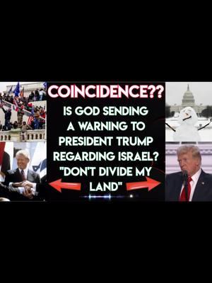 Is God warning Donald Trump's administration not to divide the land of Israel? #donaldtrump #israel #january6  #watchmanadam #jimmycarter #dc #washingtondc #winterweather #blizzard #warning #2statesolution #endtimes 